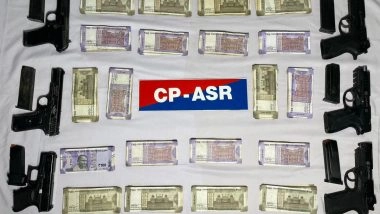 Punjab: Intel-Led Operation, Amritsar Police Bust Cross-Border Arms Smuggling Module; 6 Arrested, INR 5.75 Seized (See Pic and Video)