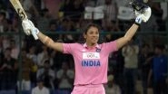 Smriti Mandhana Smashes Fastest Century by Indian Player in ODI Cricket, Achieves Feat Off 50 Balls to Register Second Fastest Ton in WODI History During IND-W vs AUS-W 3rd ODI 2025