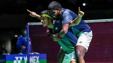 Satwiksairaj Rankireddy-Chirag Shetty Beat Thailand Duo Pakkapon Teeraratsakul and Peeratchai Sukphun in Hong Kong Open 2025 Round of 16