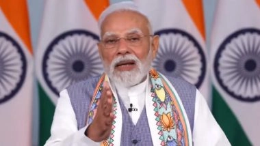 PM Narendra Modi Launches Mukhyamantri Mahila Rojgar Yojana, Transfers INR 7,500 Crore to 75 Lakh Women in Bihar (Watch Video)