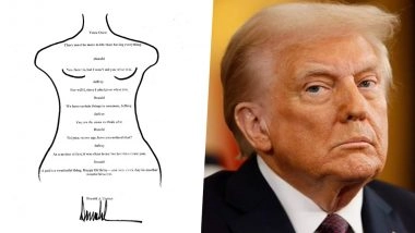 ‘Wonderful Secret’: Democrats Release US President Donald Trump’s Alleged ‘Birthday Note’ to Jeffrey Epstein