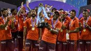 CPL 2025: Trinbago Knight Riders Script History With Their Fifth Caribbean Premier League Title After Three-Wicket Win Over Guyana Amazon Warriors in Final