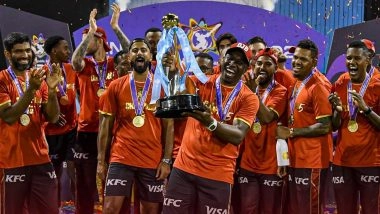 CPL 2025: Trinbago Knight Riders Script History With Their Fifth Caribbean Premier League Title After Three-Wicket Win Over Guyana Amazon Warriors in Final