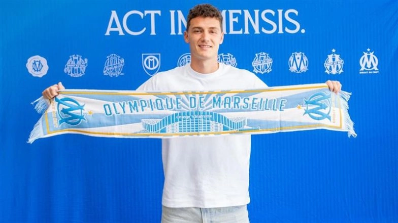 Benjamin Pavard Arrives at Marseille on Loan From Inter Milan With 16 Million Euro Non-Mandatory Buyout Clause