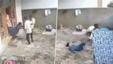 Kidnapping Caught on Camera in Narsampally: Woman Forcibly Taken by Parents From In-Laws&rsquo; Home in Telangana for Marrying Against Wishes, Video Goes Viral