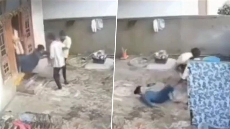 Kidnapping Caught on Camera in Narsampally: Woman Forcibly Taken by Parents From In-Laws’ Home in Telangana for Marrying Against Wishes, Video Goes Viral