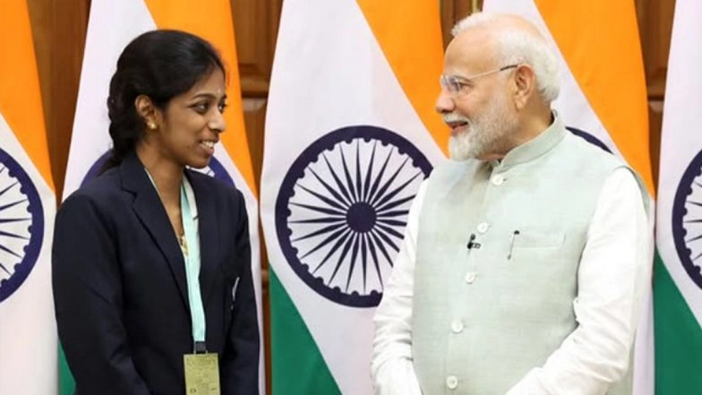 Prime Minister Narendra Modi Hails Vaishali Rameshbabu’s FIDE Women’s Grand Swiss 2025 Win