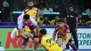 PKL 2025: Vijay Malik, Bharat Hooda Combine As Telugu Titans Beat Jaipur Pink Panthers in Impressive Fashion To Secure First Win of Pro Kabaddi League Season 12