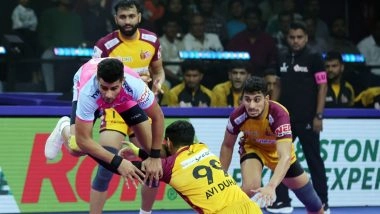 PKL 2025: Vijay Malik, Bharat Hooda Combine As Telugu Titans Beat Jaipur Pink Panthers in Impressive Fashion To Secure First Win of Pro Kabaddi League Season 12