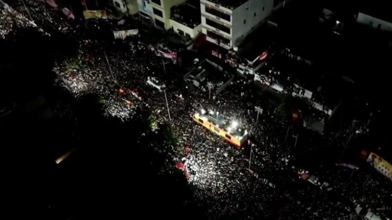 Stampede-Like Situation at TVK Chief Vijay’s Rally in Karur: 29 Dead, Several Others Injured As Overcrowding Leads to Chaos