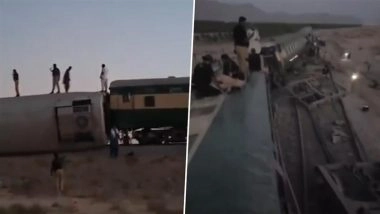 Jaffar Express Blast: Explosion Derails Passenger Train in Pakistan’s Balochistan, Rescue Operations Underway (Watch Video)