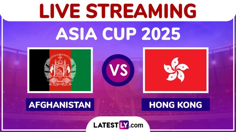 Afghanistan vs Hong Kong, Asia Cup 2025 Free Live Streaming Online: How To Watch AFG vs HKG T20I Cricket Match Live Telecast on TV in India?