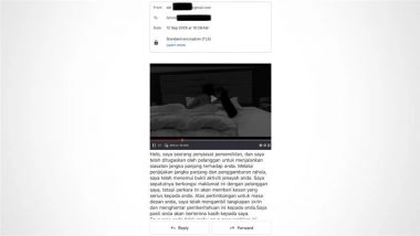 AI Sex Video Blackmail Scam: 10 Malaysian Politicians Receive Emails Threatening To Leak Their Deepfake Porn Videos Unless USD 1,00,000 Paid; Police To Seek Google’s Help in Probe