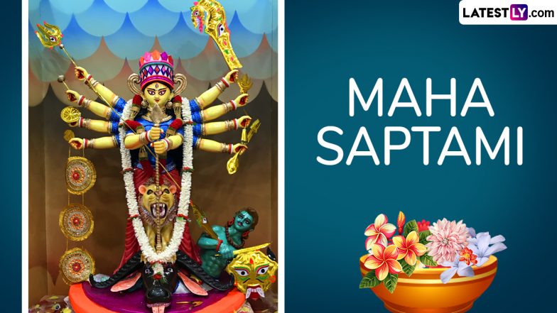 Maha Saptami 2025 Date, Nabapatrika or Kola Bou Puja Rituals and Significance: Know the Importance of the Day Dedicated to Worshipping Goddess Durga During Durga Puja