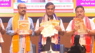 BTR Council Election 2025: Assam CM Himanta Biswa Sarma Releases BJP Manifesto for Bodoland Territorial Region Council Polls, Vows Full Implementation of Bodo Accord (Watch Video)