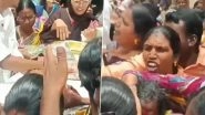 Telangana: INR 99 Saree Offer in Medak Mall Triggers Massive Rush of Women, Police Called to Control Crowd As Situation Gets Out of Hand; Video Goes Viral