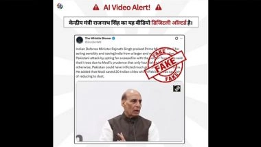 Did Rajnath Singh Admit to India Losing 4 Rafale Aircrafts During Operation Sindoor Against Pakistan? PIB Fact Check Debunks Digitally Altered Video