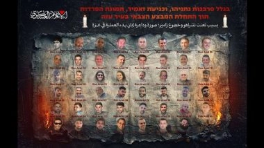 Hamas Releases ‘Farewell’ Image of 47 Israeli Hostages, Slams Benjamin Netanyahu’s Gaza Invasion