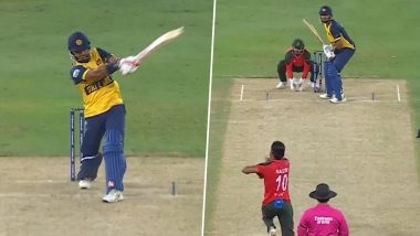 Dasun Shanaka Hits Two Massive Sixes of 95m and 101m During SL vs BAN Asia Cup 2025 Super 4 Match (Watch Video)