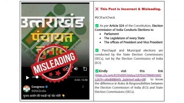 Fact Check: ECI Refutes Congress Claim of Irregularities in Uttarakhand Panchayat Election 2025, Calls Allegations ‘Incorrect and Misleading’