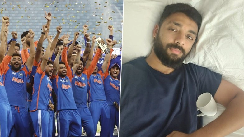 ‘Akkha Duniya Ek Taraf, Aur Mere India Ek Taraf‘ Varun Chakaravarthy Uses ‘The Ba***ds of Bollywood’ Dialogue As He Poses With Tea Cup After India Lift Asia Cup 2025 Trophy