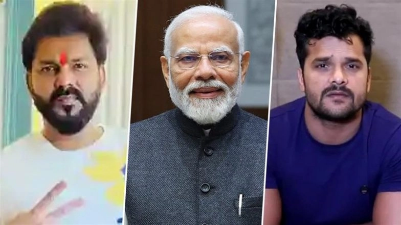 Narendra Modi Birthday 2025: Bhojpuri Stars Khesari Lal Yadav, Pawan Singh Wish PM Modi on His 75th Birthday (See Post)