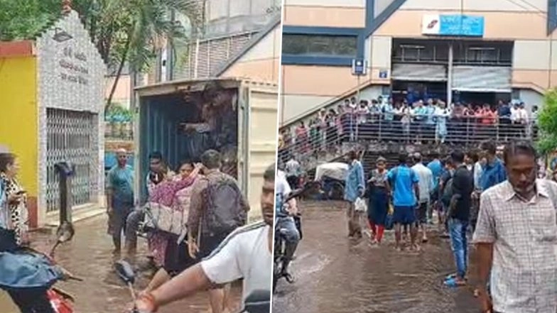 Kolkata Rains: Cloudburst at Midnight Rains Throw Life Out of Gear in City; Residents Hitch Rides in Pickup Trucks to Reach Destinations