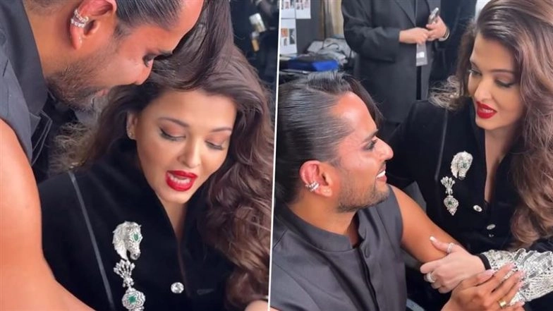 Aishwarya Rai Bachchan Delights Influencer Aditya Madiraju With Special Gift at Paris Fashion Week 2025, Shares Heartwarming Moment (Watch Video)
