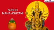 Happy Durga Ashtami 2025 Wishes and Kumari Puja HD Images: Send Subho Maha Ashtami Messages, Greetings, Quotes and Wallpapers To Celebrate Pujo