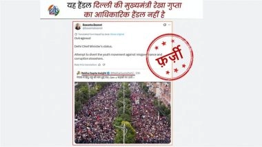 Did Delhi CM Rekha Gupta Link Nepal Protests to Hindu Rashtra on X? PIB Fact Check Clarifies Handle Is Not Official Account