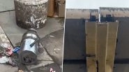 Mumbai: 30 Kg Iron Jack From Metro Line 9 Site Crashes Near Shops in Bhayandar, Video Surfaces