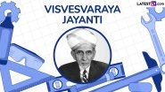 Visvesvaraya Jayanti 2025 Images for Engineer&rsquo;s Day in India: Celebrate Sir Mokshagundam Visvesvaraya Birth Anniversary With Quotes and WhatsApp Messages