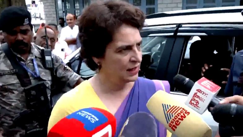 ‘Need To Fight for Democracy and Country’: Priyanka Gandhi Supports Her Brother Rahul Gandhi’s ‘Vote Deletion’ Claims (Watch Video)