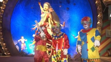 Durga Puja 2025: Barisha Club’s ‘Shunyo Prithibi’ Pandal in Kolkata Pays Tribute to Bengal’s Forgotten Circus Performers (Watch Video)