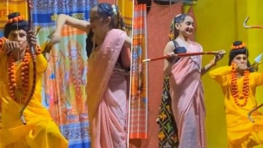 Bollywood-Style Ramleela! Viral Video Shows Artists Playing Surpanakha and Lakshmana Performing on ‘Seductive’ Songs During Ramlila Event, Draws Netizens’ Ire