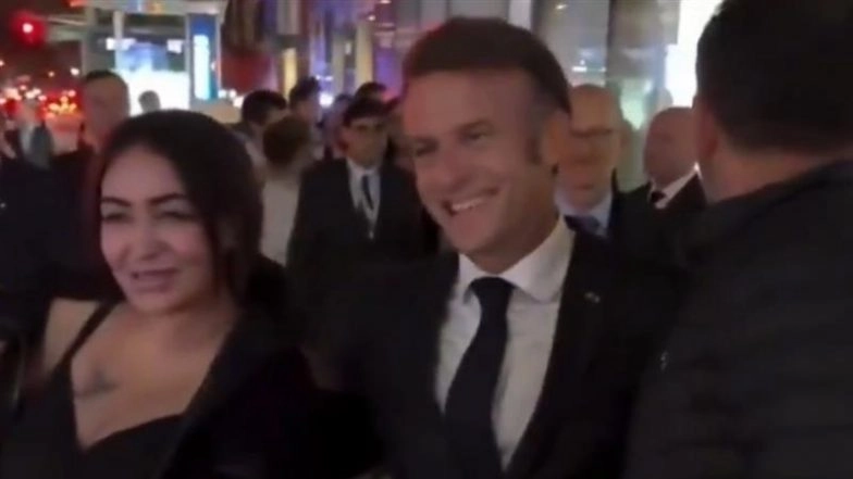 ‘Waiting in Street Because Everything Is Blocked for You’: Emmanuel Macron Jokes With Donald Trump After His Convoy Gets Stopped by US Police in New York During US President’s Motorcade After UNGA (Watch Video)