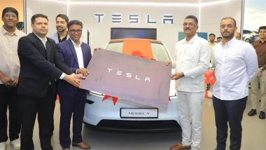 Tesla Model Y: First Delivery in India Goes to Maharashtra Transport Minister Pratap Sarnaik