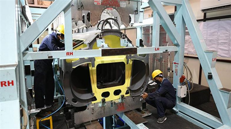 LCA Mk1A Development: 2nd Centre Fuselage for LCA Tejas Mk1A Handed Over to HAL