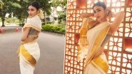 &lsquo;Happy Onam to All Celebrating&rsquo;: Mouni Roy Wishes All on &lsquo;Onam&rsquo; With an Esthetic South Indian Sundari Look (View Pics)