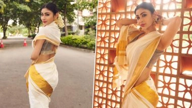 ‘Happy Onam to All Celebrating’: Mouni Roy Wishes All on ‘Onam’ With an Esthetic South Indian Sundari Look (View Pics)