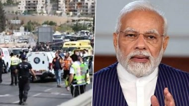 Israel Shooting: PM Narendra Modi Condemns ‘Heinous’ Terrorist Attack in Jerusalem, Pays Condolences to Families of Victims
