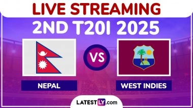 Nepal vs West Indies Free Live Streaming Online, 2nd T20I 2025: How To Watch NEP vs WI Cricket Match Live Telecast on TV in India?