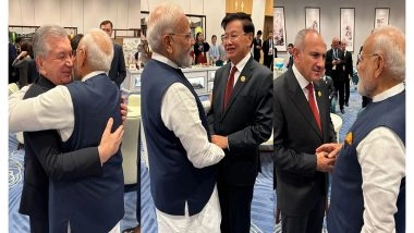 World News | PM Modi Meets World Leaders on Sidelines of SCO Summit Reception in Tianjin