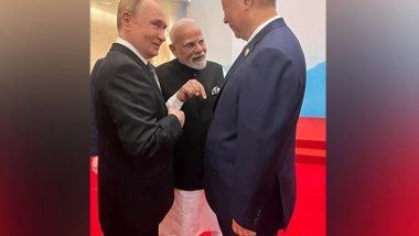 World News | PM Modi, Putin, Xi Share Bonhomie Ahead of SCO Plenary Session