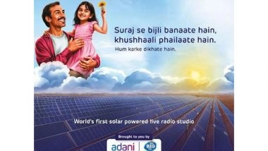 Business News | BIG FM Joined Hands with Adani Group for Their First-of-a-kind Initiative, 'Story of Suraj', Taking the Solar Energy Movement Nationwide