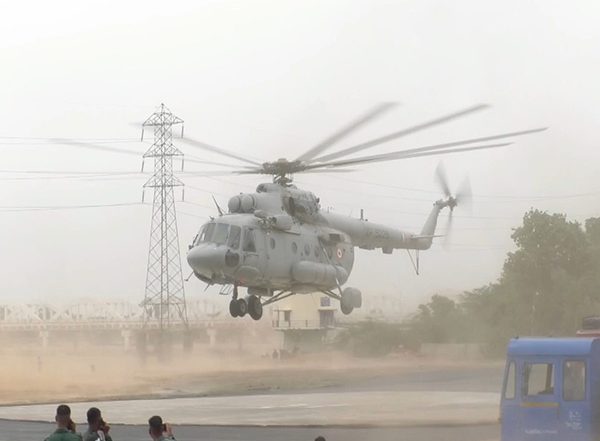 India News | President Murmu's Visit to TN's Trichy, Tiruvarur: Security Rehearsal Conducted at Srirangam Helipad