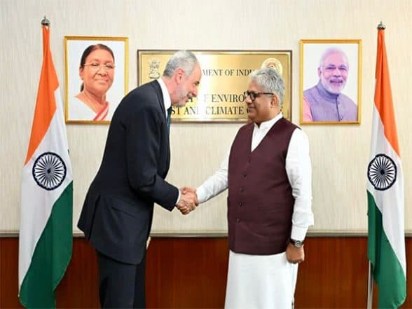World News | MP Bhupender Yadav Holds Talks with COP30 President Designate Ambassador on Climate Change