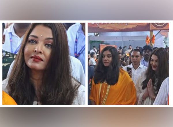 Entertainment News | Aishwarya Rai Bachchan's Visuals from Ganpati Darshan in Mumbai with Daughter Go Viral
