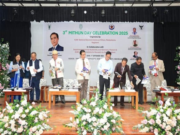 India News | Mizoram CM Lalduhoma Inaugurates 3rd Mithun Day, Stresses Role of Livestock in Rural Economy; Attends Thenzawl Peace City Celebration