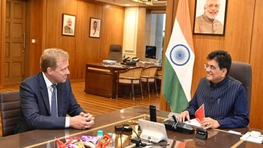 World News | Union Minister Piyush Goyal Meets Lam Research CEO to Discuss India's Semiconductor Growth